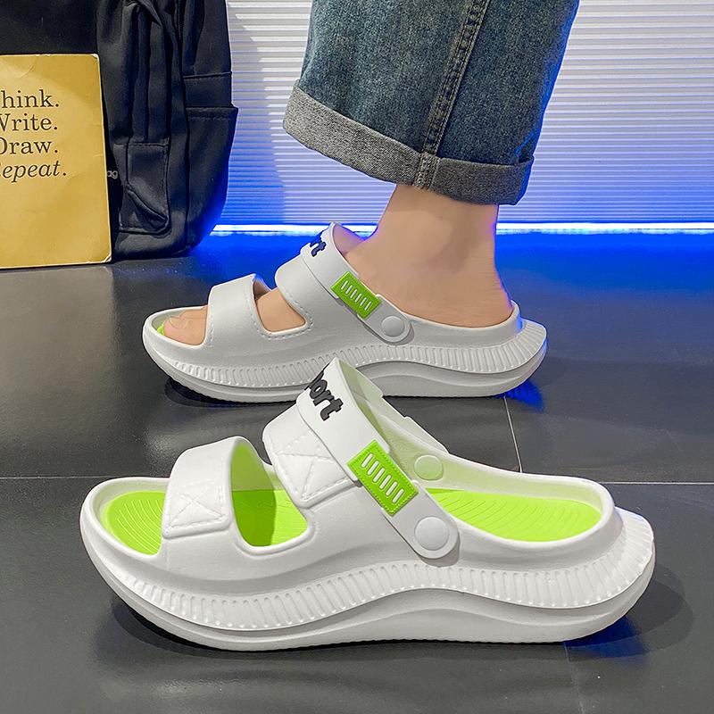 Fashion Casual Sports Sandals Men's Light Slippers Summer New Non-slip Men Outdoor Fashion Summer Beach Slippers Large Size 46
