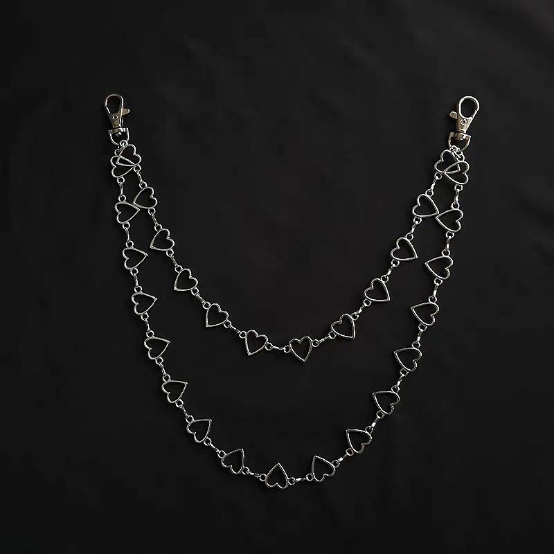 Retro Metal Hollow Heart-shaped Waist Chain Female Personality Versatile Multi-layer Body Chain