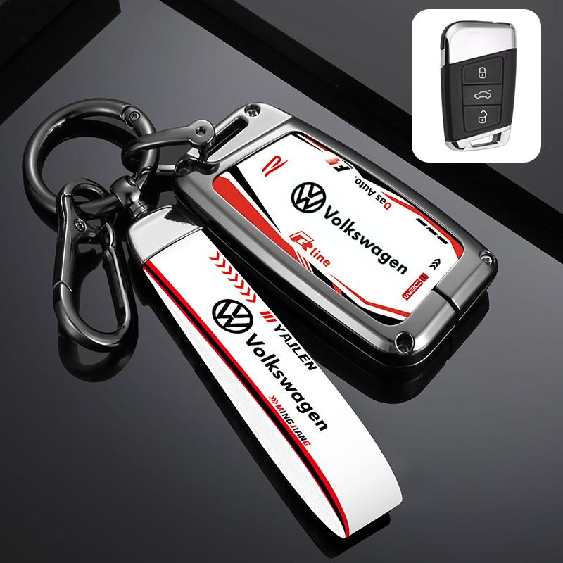 Valve Stems Caps For VOLKSWAGEN VW Fashion Racing Cool Track Style Design Car Remote Key Case Cover Shell For VW Volkseagen Pass zq2