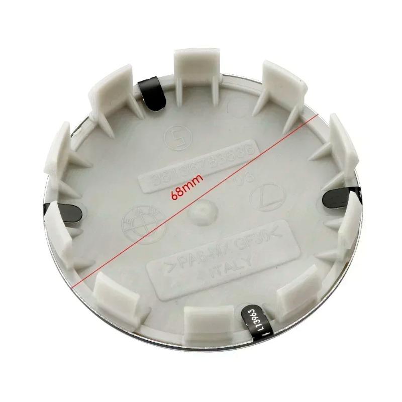 For BMW E36 E46 E53 E90 E60 E61 E93 E87 X3 X5 F30 F20 F10 G30 Accessories 4Pcs 56/68mm Car Wheel Center Hub Cap Auto Rim Covers