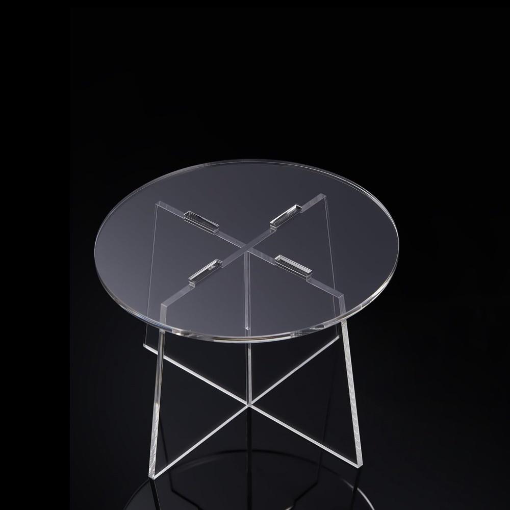 2 Pack Clear Acrylic Plant Stand Indoor Multifunctional Display Stand Modern Home Room Decor Stand