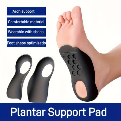 2 peças Palmilhas de Suporte Plantar - Almofadas de Suporte de Arco, Almofadas de Pé Antiderrapantes para Pés Chatos, Arcos Caídos, Calcanhares - Inserções de Sapato para Corrida, Caminhada