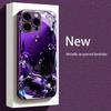 Modern Purple Liquid Art for Coque Iphone for Iphone 17 Case Fashion Case Fundas Glass for iPhone 17 16 15 14 13 12 Pm Pro Plus