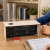 Wind Formation Demonstration Apparatus With Wooden Slotted Box and Clear Outlet Tube, Hands-On Airflow Science Activity for Classroom Learning