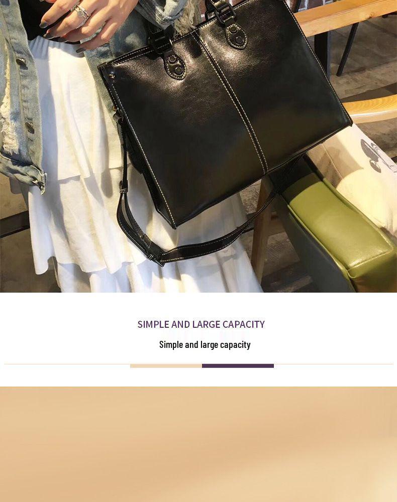 Upgraded Retro Women's Crossbody & Handbag - Trendy High-End Casual for Business & Travel