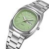 Skmei Square Women's Watch Simple Lady Quartz Brand Fashion Waterproof Business Stainless Steel Date Day Luxury Gift Silver Green Woman Watch
