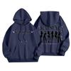 Unisex Lightweight Long-Sleeve Printed Hooded Pullover Sweatshirt
