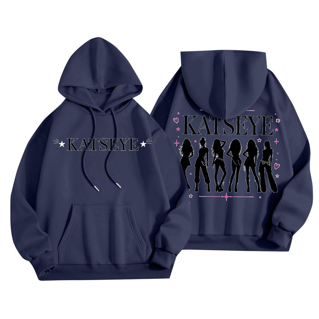 Unisex Lightweight Long-Sleeve Printed Hooded Pullover Sweatshirt