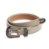 Western Cowhide Belt In Ivory