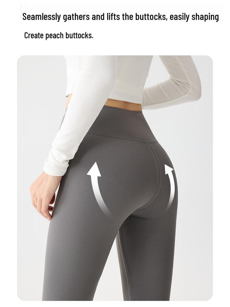 Damen Shark Slim-Fit Samtgefütterte Warme Baumwoll-Yogahose - Herbst/Winter Kollektion 2025