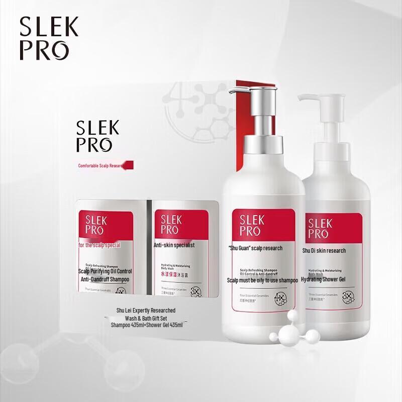 Slek Scalp Care Shampoo & Body Wash Gift Set
