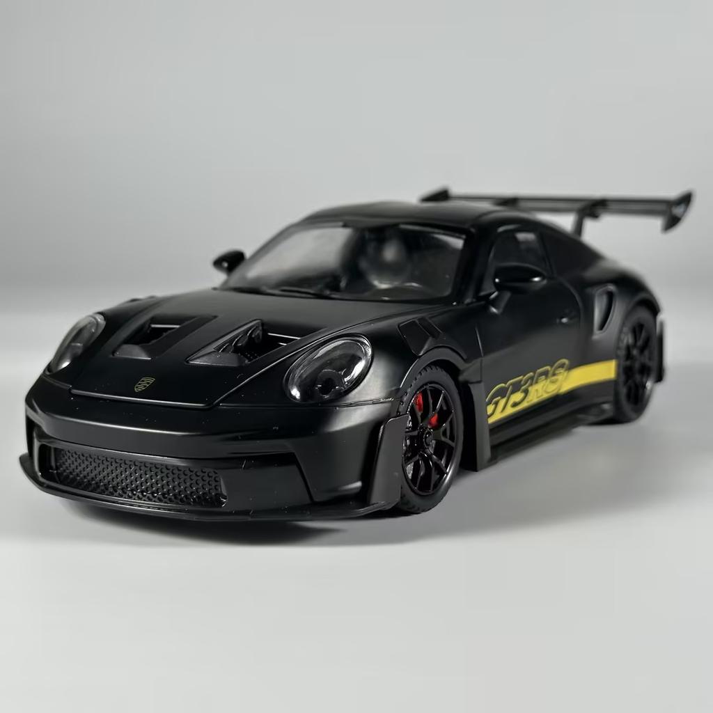 1:24 Porsche 911 GT3 RS 992 Generation GT Sports Car Alloy Metal Diecast Model Car Sound & Light Pull Back Toy Collectibles Gift