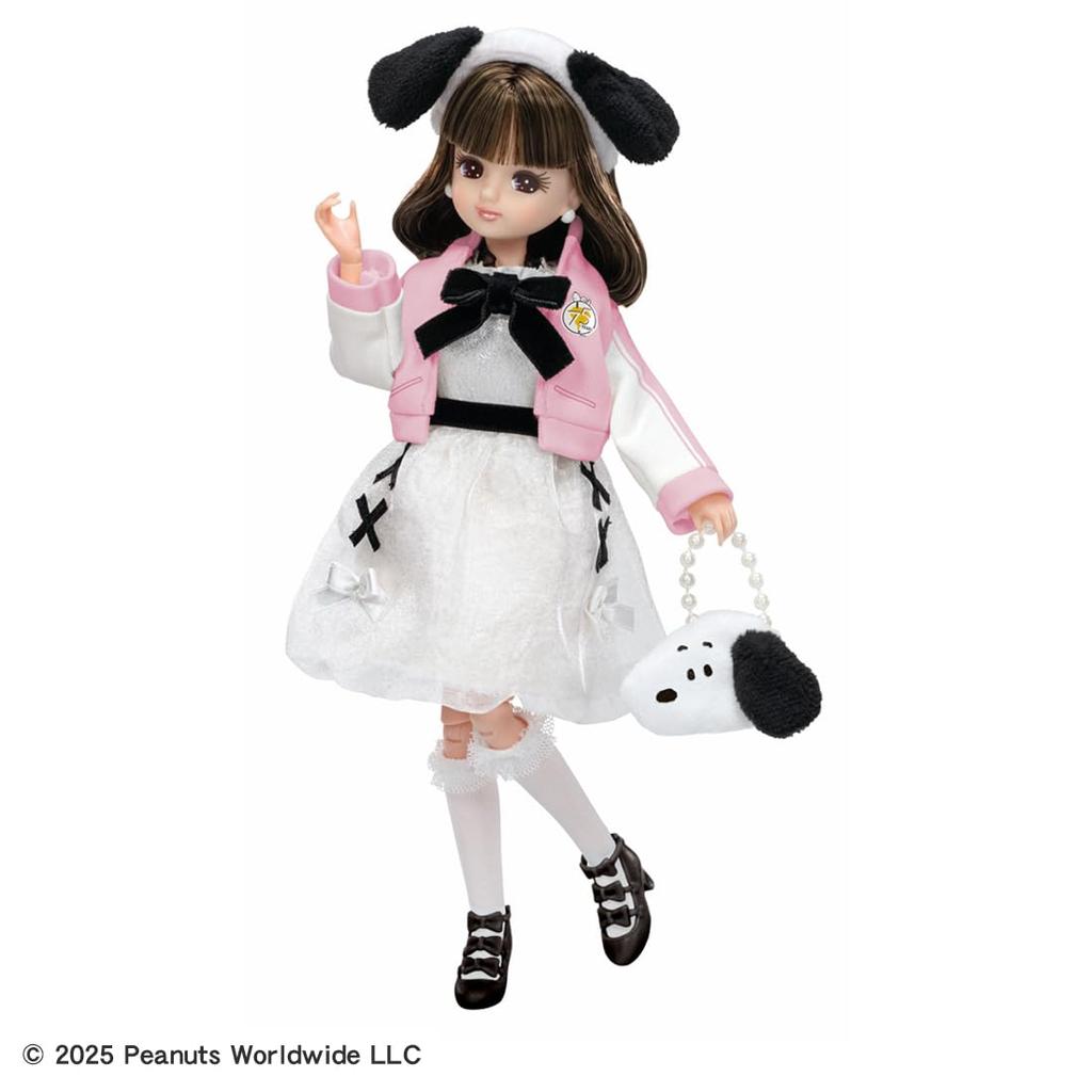 TAKARA TOMY Licca-chan Doll Photogenic Licca PEANUTS 75th Anniversary Snoopy Style