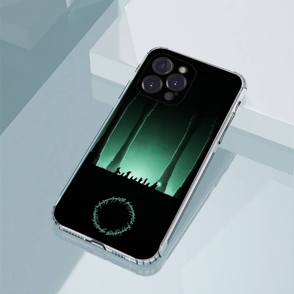 The L-LordS R-Rings Phone Case For iPhone11,12,13,14,15,16,17,Plus,Pro,Max,Plus,Transparent Cover