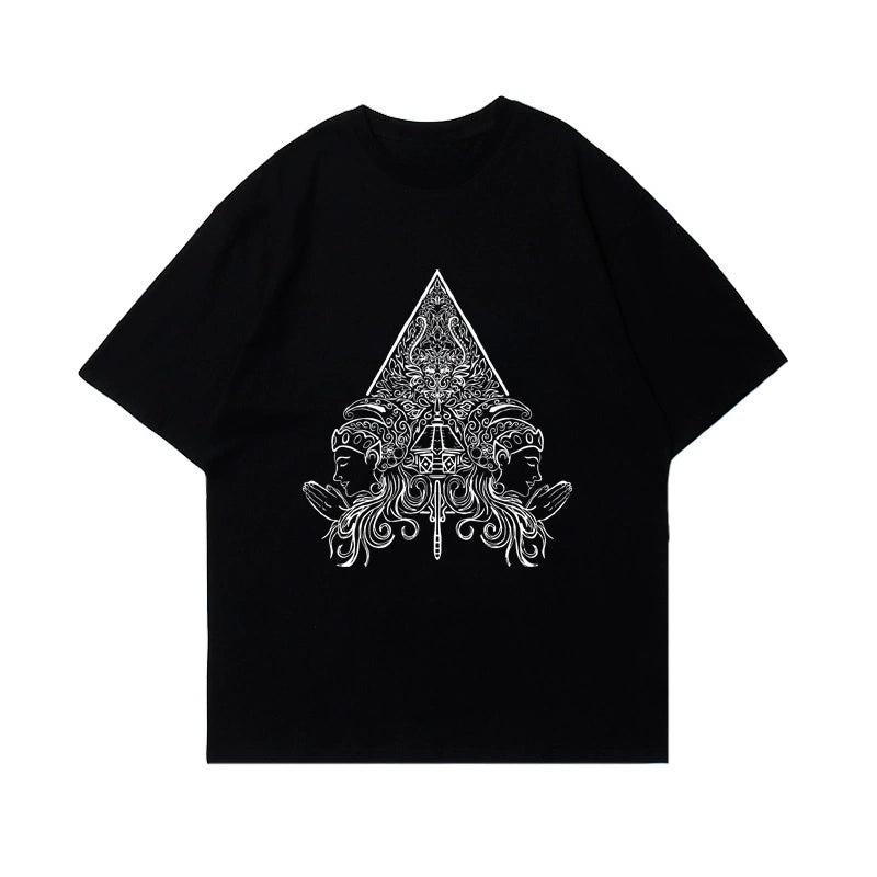 Graphic Y2k Street Fashion Trendy Casual T-Shirt Men s and Women s Luxury Brand Top M