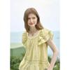 Muxiu Women's Korean Style Lace Stripe Babydoll Blouse