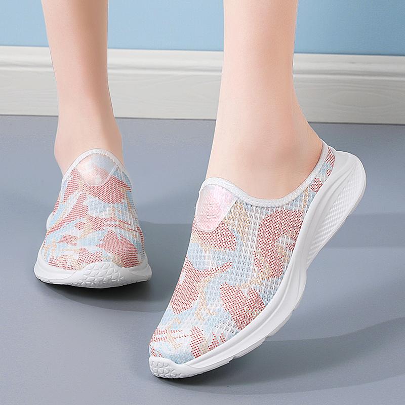 

Летние женские мокасины для вождения, удобные туфли на плоской подошве, повседневные лоферы для медсестер, прогулочные тапочки, лоферы для девочек, женские балетки EU:42 розовый