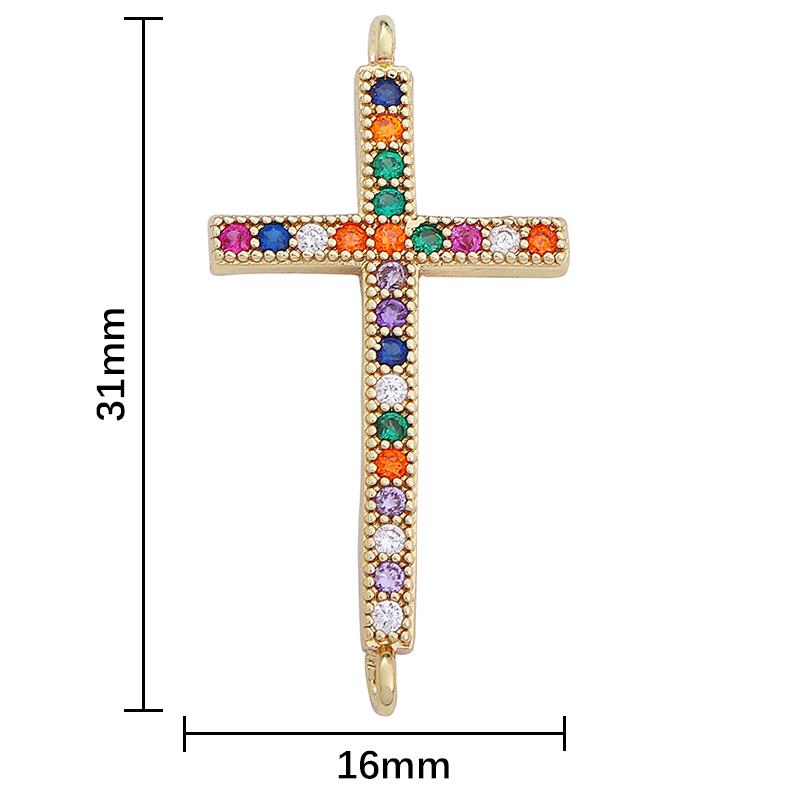 1ks módní měděný spojovací kus pro výrobu šperků DIY náramek náhrdelník