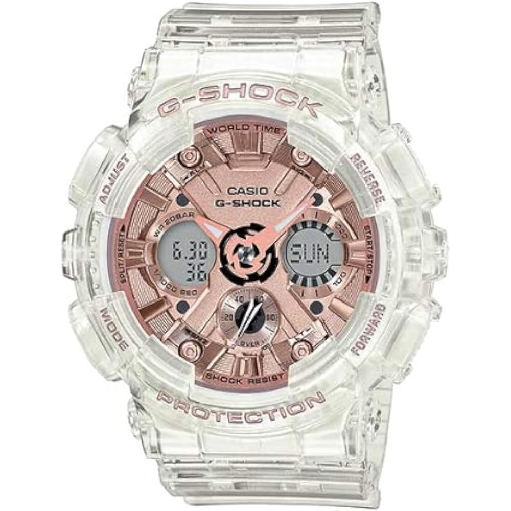 Мужские аналогово-цифровые часы Casio G-Shock Скелетные GMA-S120SR-7A Водонепроницаемые Прочный Дизайн