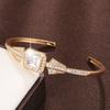 New Luxury Geometric Micro-paved Zircon Fashion and High-end Jewelry Bracelet