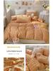 Girls' Heart Bubble Gauze Winter Dorm Bedding - Four-Piece Set