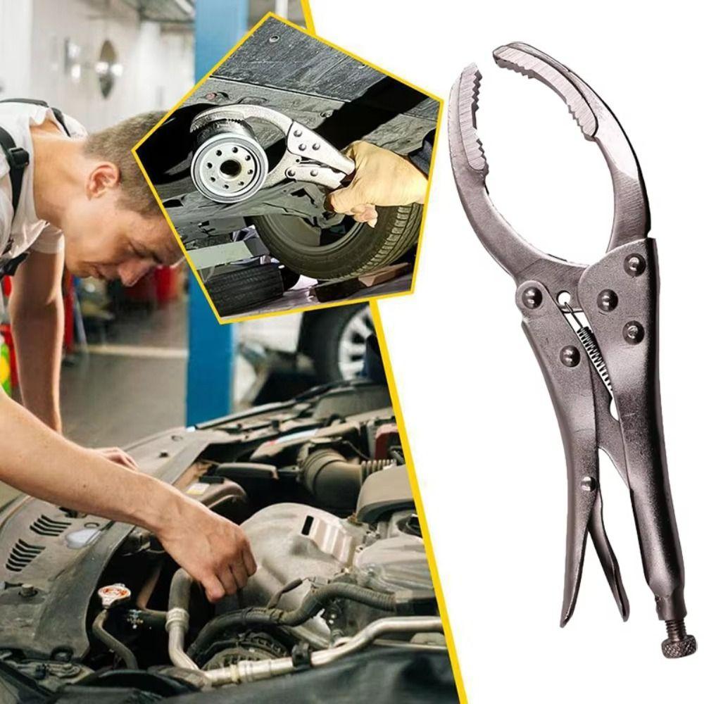 50mm-110mm Range Filter Removal Tool Adjustable Oil Filter Plier Oil Grid Spanner  Car Repair