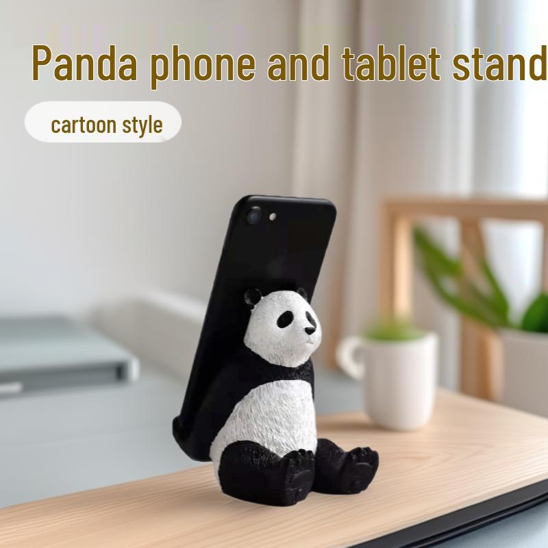 Creative Giant Panda Phone Holder - Cartoon Animal Stand and Cute Desktop Ornament