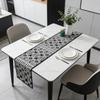 Washable Premium Cotton Linen Table Runner Daily Kitchen Table Decor