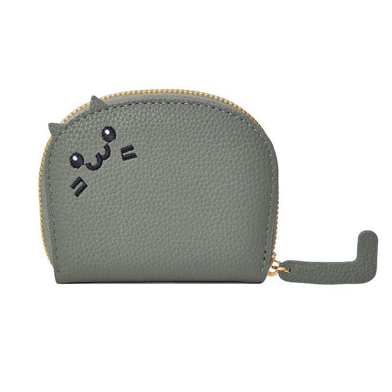 Cartoon Cat Card Holder Wallet For Women Girls Pu Leather Bank Credit Card Coin Purse Portable Mini Zipper Coin Purse Gifts