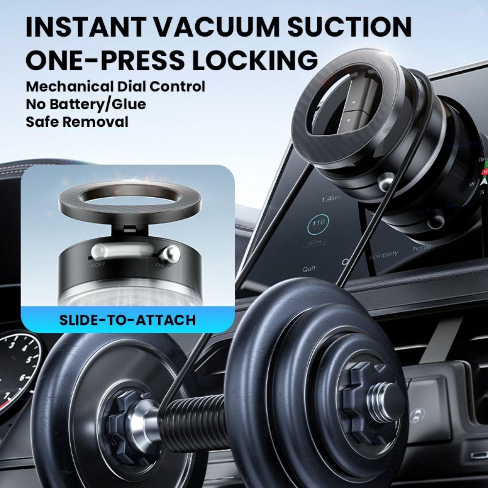 Vacuum Suction Magnetic Phone Holder for Magsafe Folding Car Mount Phone Bracket Mini Universal Phone Stand Bathroom