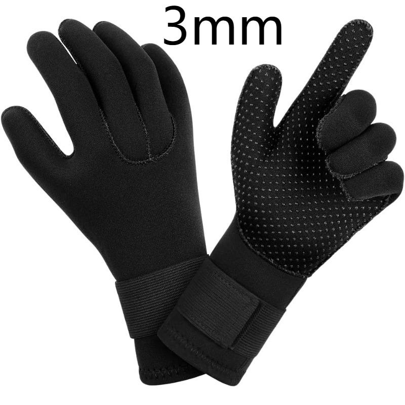 3mm/5mm Neoprene Wetsuit Gloves: Thermal Anti-Slip Diving Gloves for Diving, Spearfishing, Fishing, & Surfing Diving Equipment S