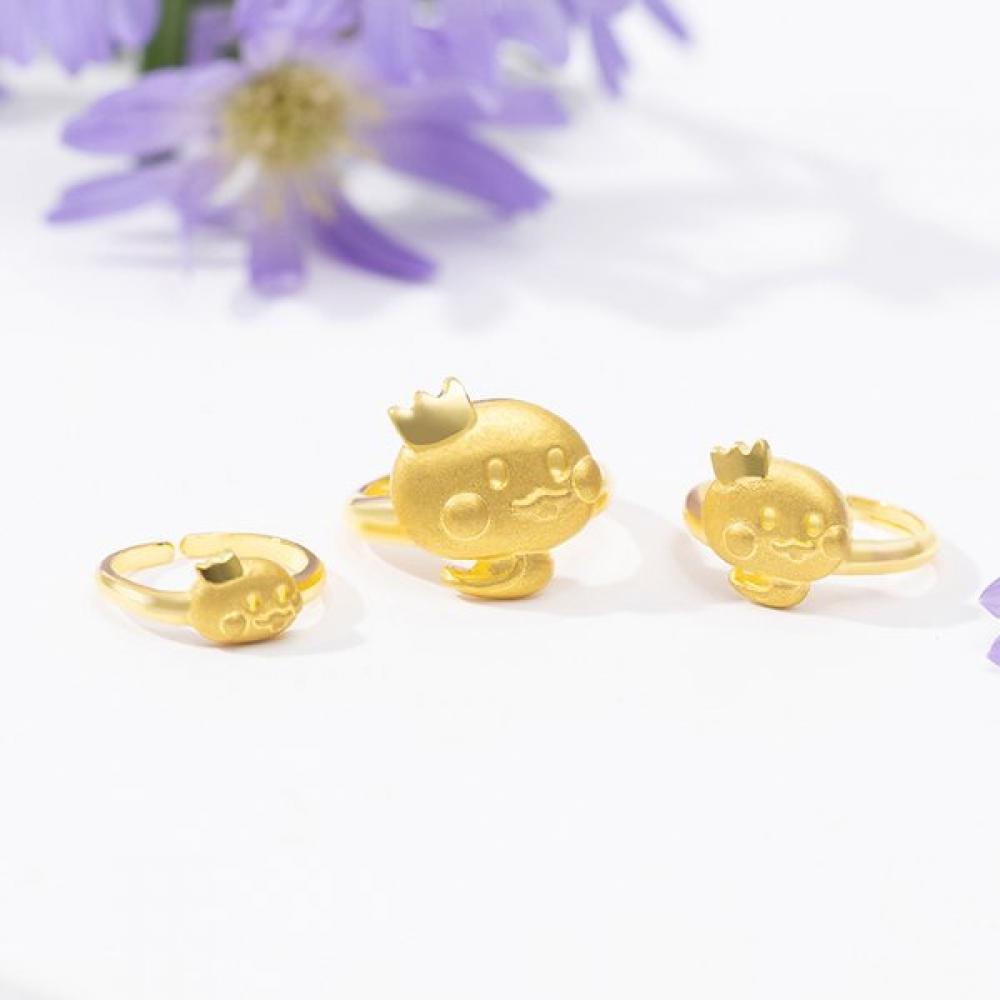 Tiny   Co 24k Gold CoCo 1.875g Snake Crown Ring