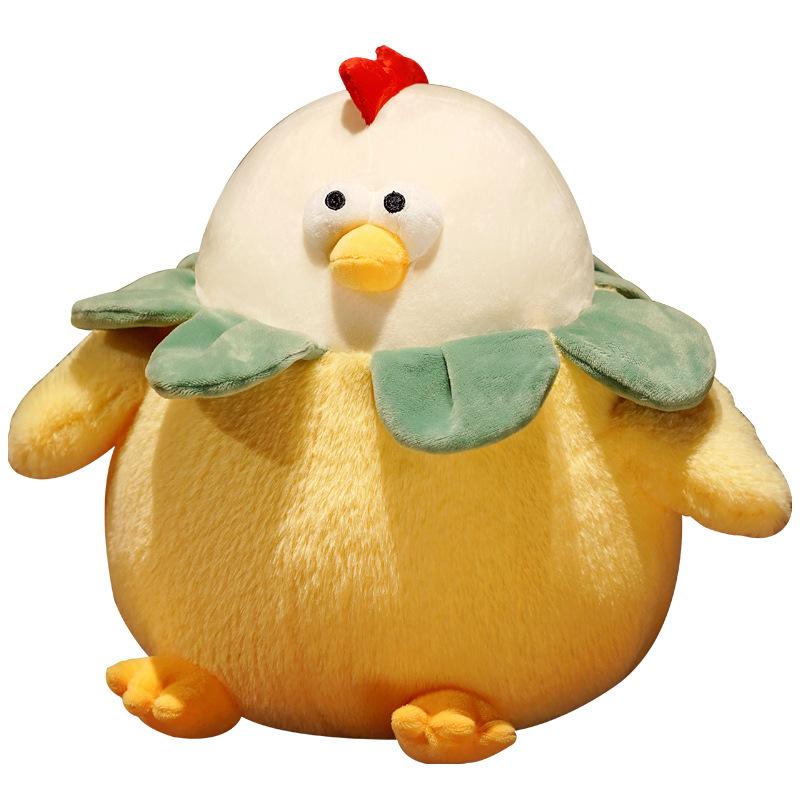 Cute Chubby Bad Man Hen Doll Plush Toy Little Cock Doll Girl Bed Sleeping Throw Pillow Rag Doll