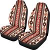 Car Universal Seat Cover Elastic Polyester Cloth Tribe Geometric Pattern Car Seat Cover