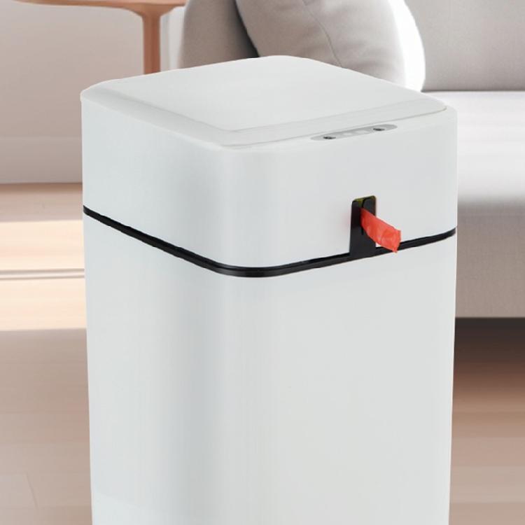 Auto Sealing Sensors Trash Can With Germicidal Blue Light Waterproof Construction Odor Containment For Home Office