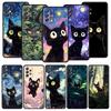 Artistic Black Cat Starry Night Case for Samsung A17 A13 A15 A25 A35 A51 A55 A71 A21S A11 A31 A41 A23 A53 A73 5G A03S A05s Cover
