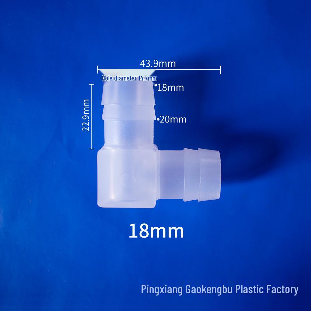 L-Shaped Elbow Plastic Connector Fittings, 90° Right Angle Pipe Accessories
