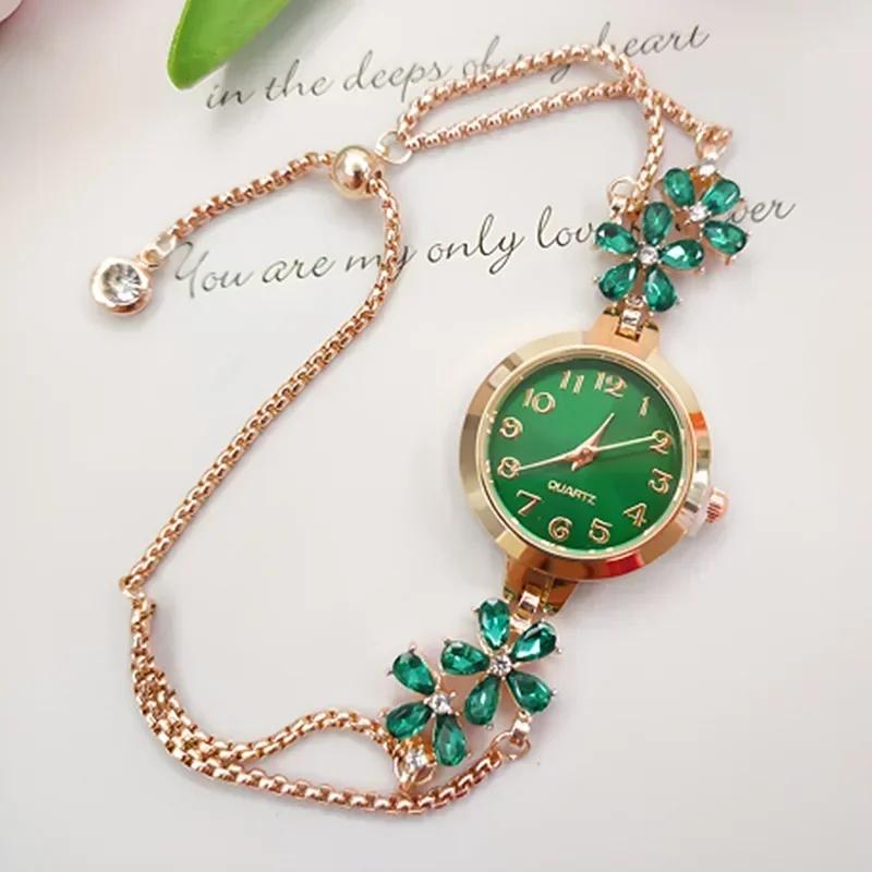 Woman Watches Brand Vintage Rhinestone Quartz Watches Bracelet Ladies Wristwatch Luxury Relógio Feminino Montre Femme reloj