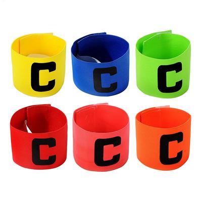 Kaptensband Fotbollskaptensarmband Justerbart Elastiskt Skyddsband för Idrottare Andningsbart Armband Matchtillbehör