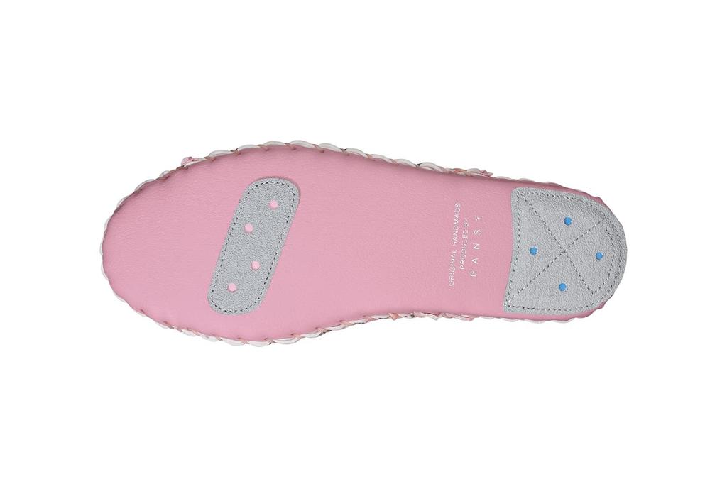 Pansy 9521 Floral Indoor Size Ivory Women's Hand-Knitted Shoes, Antibacterial, L,
