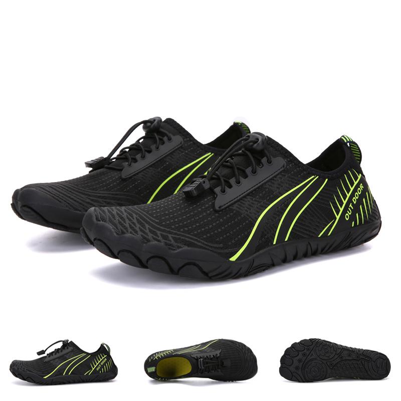 

Унисекс Большой размер Обувь для водных видов спорта Дышащая сетчатая обувь для вейдинга Пляжная обувь 42 чёрный