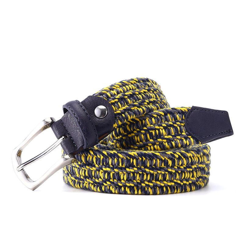 Braided Elastic Pin Buckle Belt Decorative Belt Hipster Canvas Webbing Belt Origin