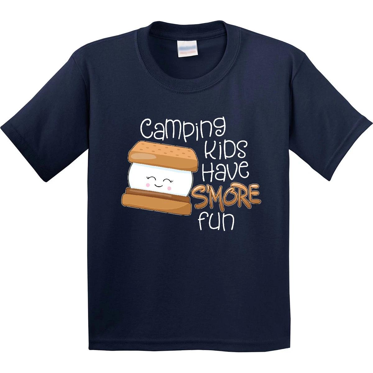 Inktastic Camping Kids Have More Fun Youth T-Shirt Smore Chocolate Campers Treat 110