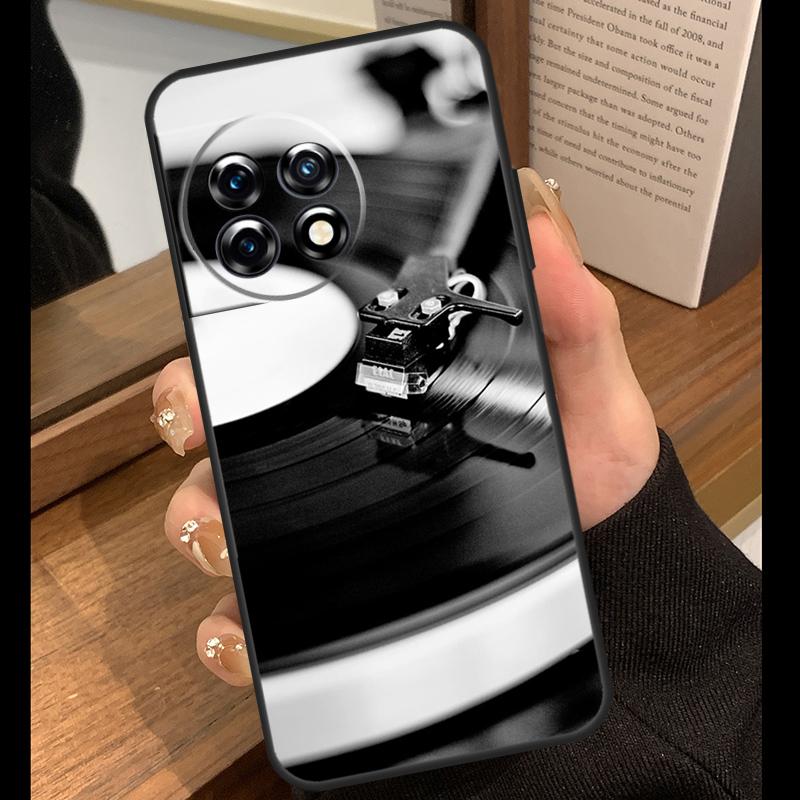 Vinyl DJ Record Art Case For OnePlus Nord 5 CE 2 3 4 Lite N20 N30 OnePlus 15 R 13R 12R 10T 13T 10 11 12 13 Cover