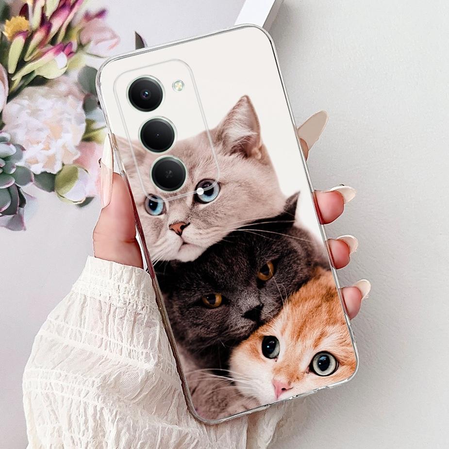 For Xiaomi Redmi 15 5G Case Cute Cat Luxury Painted Cover 6.9'' Soft Slim Phone Case For Xiaomi Redmi 15 Redmi15 4G Fundas Coque