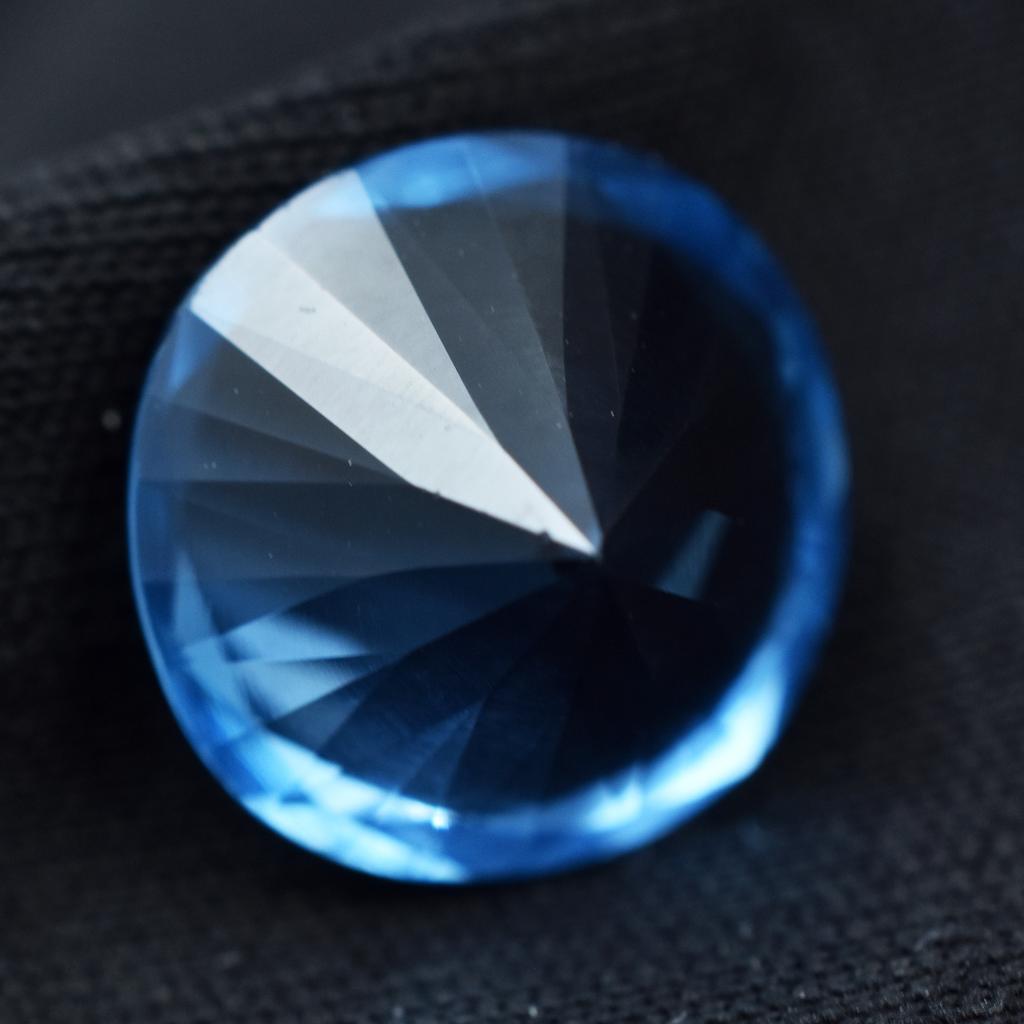 Natural Blue Sapphire Loose Gemstone Round Cut 7.5 Ct September Birthstone for Gem Collections