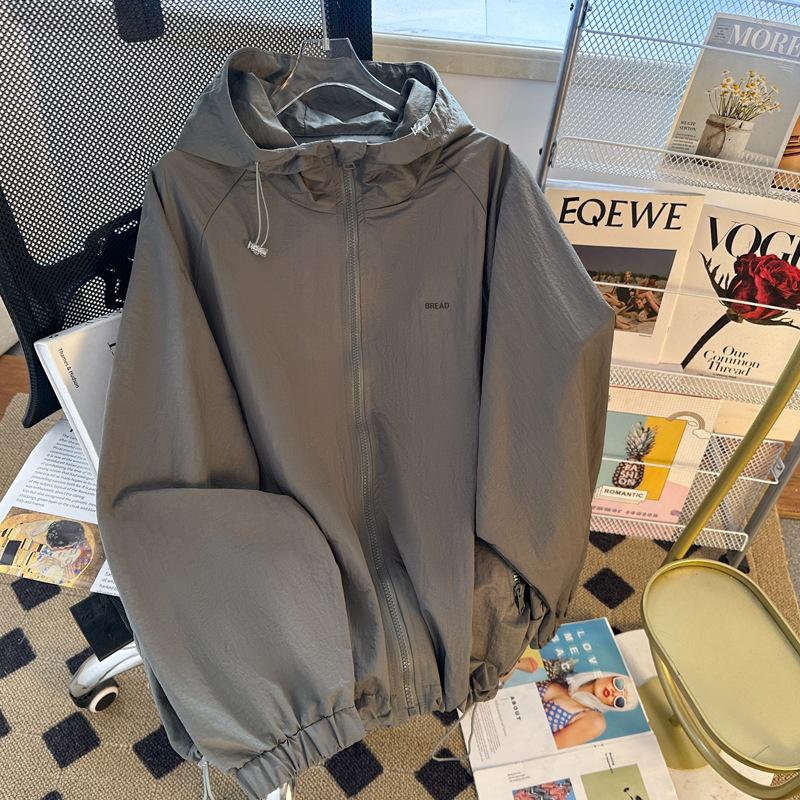 

Oversize hooded sunscreen men s outdoor jacket jacket quick-drying summer jacket summer thin jacket M