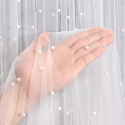 Pearl Tulle Fabric, Soft Sheer Mesh Fabric In Multiple Colors for Party, Sewing DIY Crafts, Birthday, Veil, Dress and Home Decor