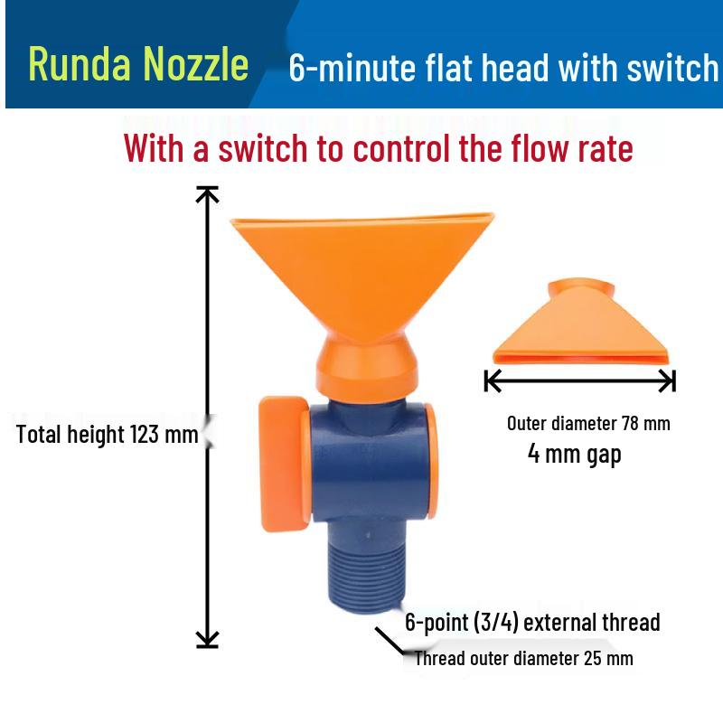 Low Pressure Fan-Shaped Air Knife Nozzle - Flat Jet Liquid Spray Head