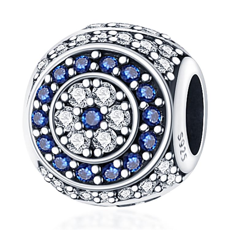 Copper Classic Devil'S Eye Series Charms Beads Fit Original Fine Braceletsdiy Jewelry Gift Accessory